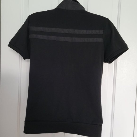 Authentic CHANEL vintage coco logo cotton zip-up blouse black size L (US M) - Picture 3 of 13